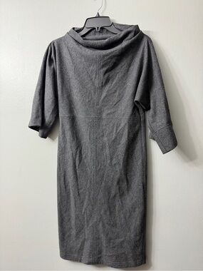 Diane von furstenberg Charcoal Gray Midi wool Sheath Dress 2